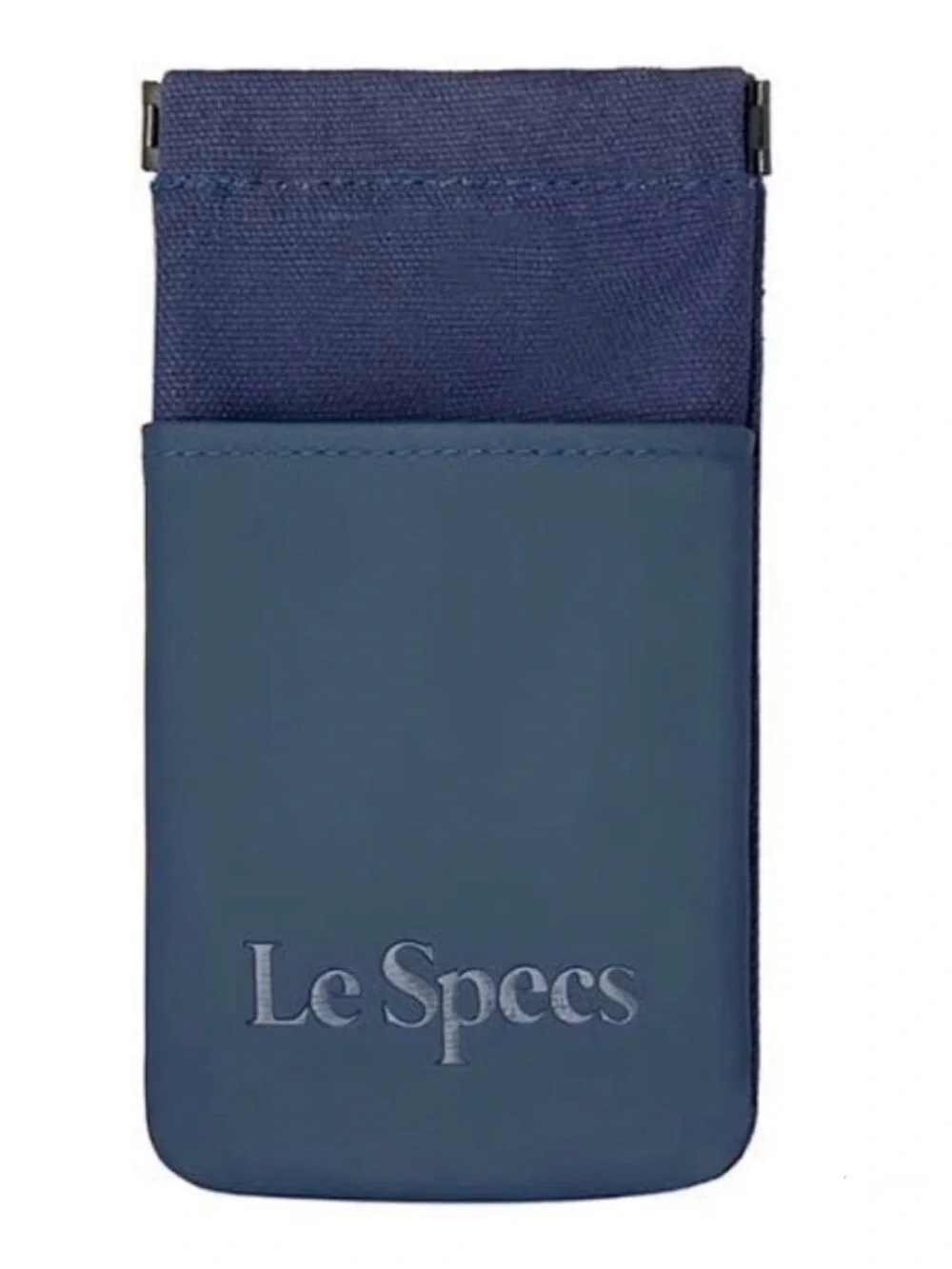 Le Specs Navy Blue Glasses Sleeve Pouch Case with Pocket